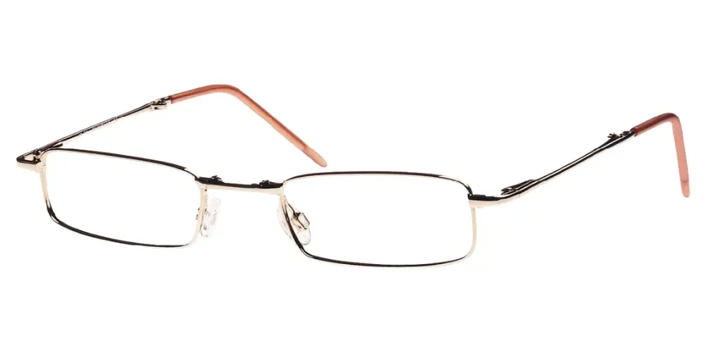 Universal Eyewear Gents Foldaway Including Free Case - C1 Gold