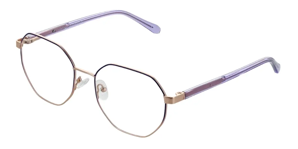 Vibrant & Chic Black Mint Green & Purple Prescription Glasses