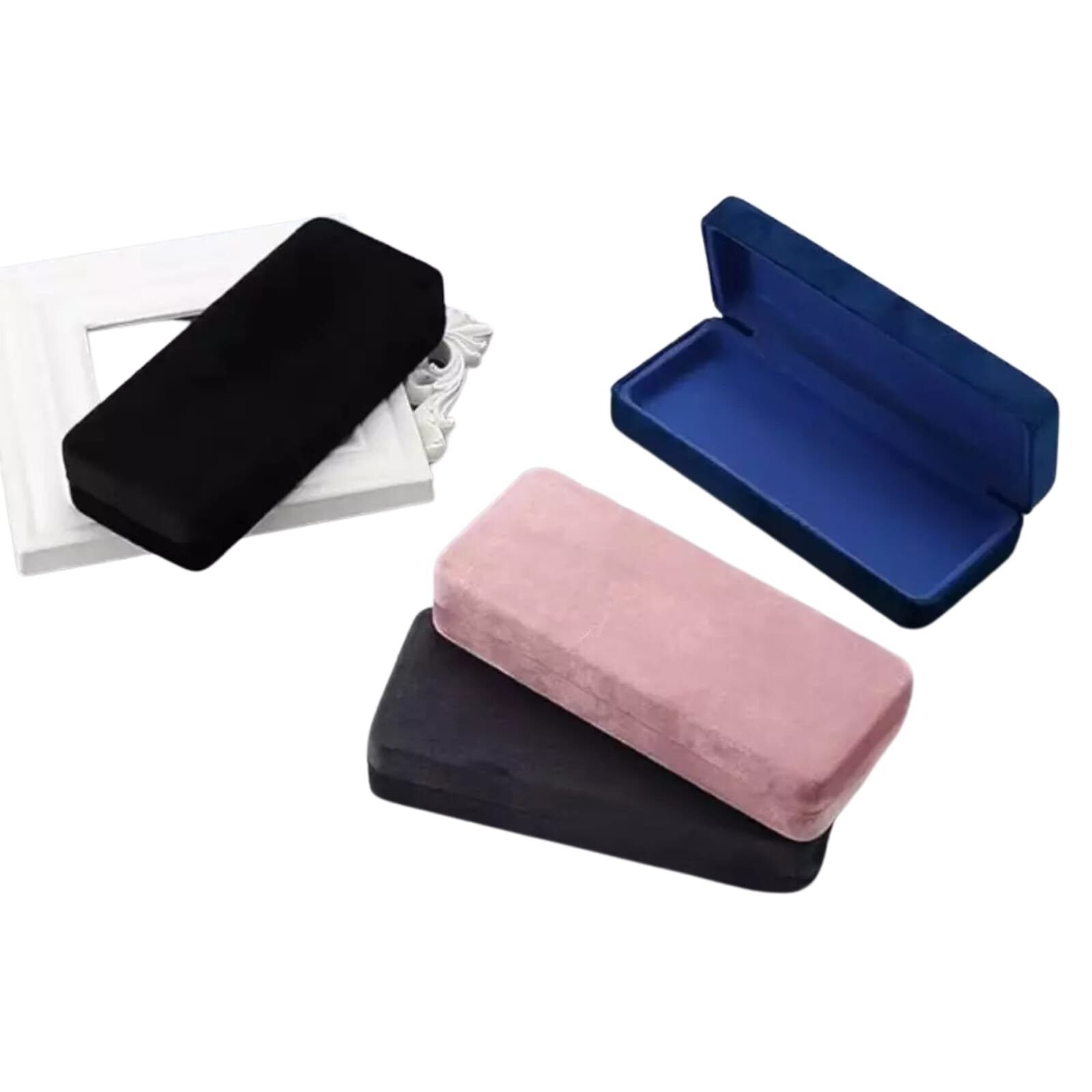 Glasses Case Flocking Glasses Case Full Frame Myopia Presbyopia Sunglasses Women - Image 2