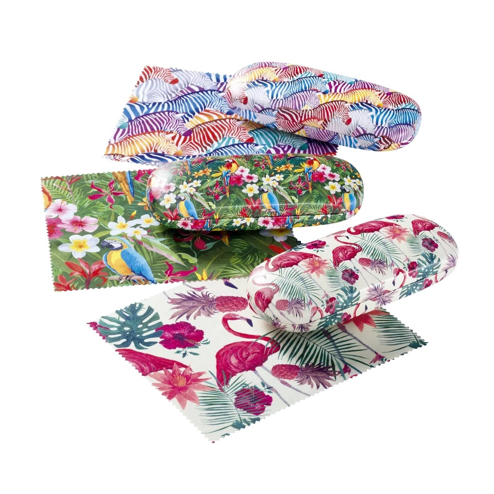 Kids Metal Case Sunglasses Cover Girls Reading Glasses Protector Wildlife Design