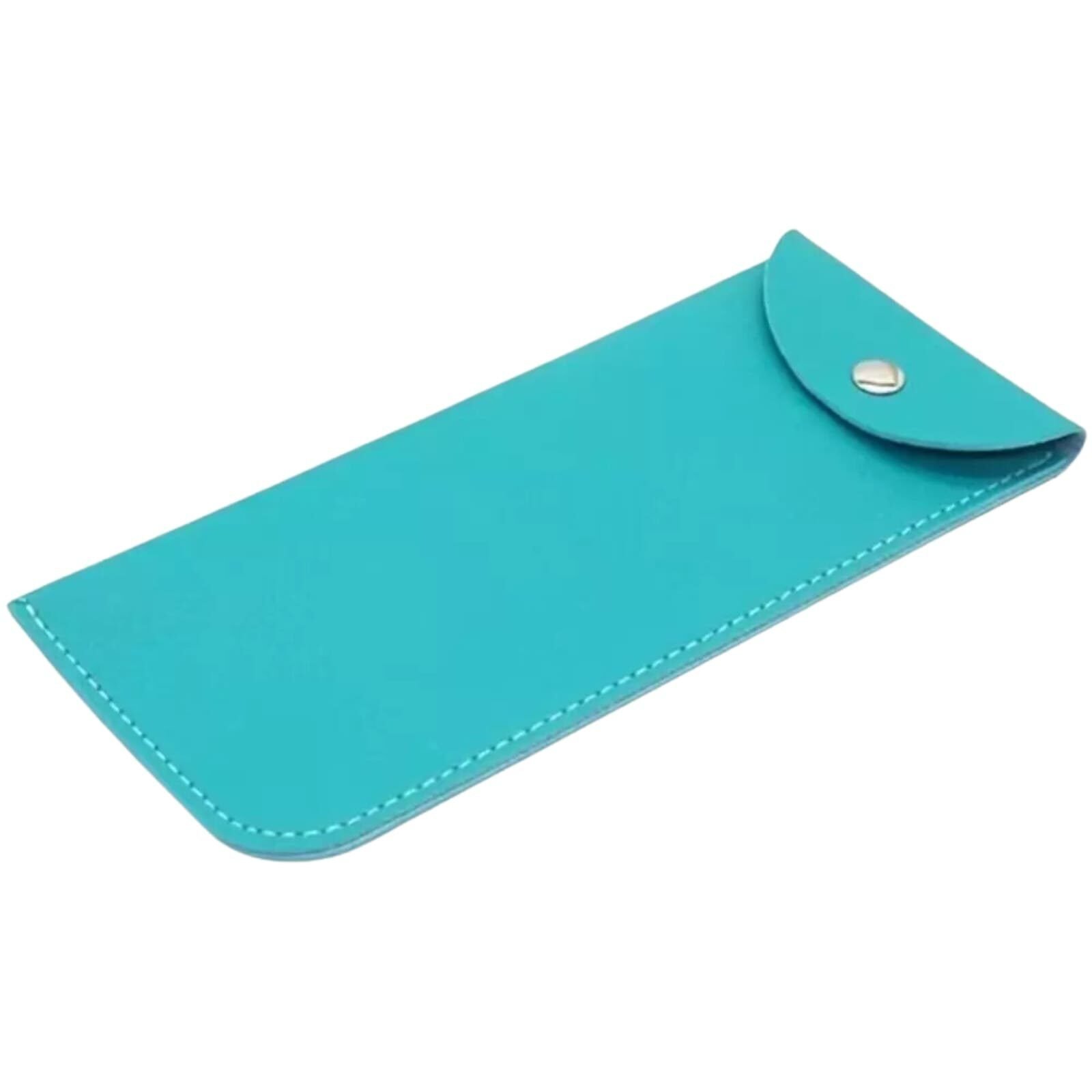 Pu Leather Glasses Pouch Case Snap Closure Soft Sunglasses Reading Glasses Holder - Image 5