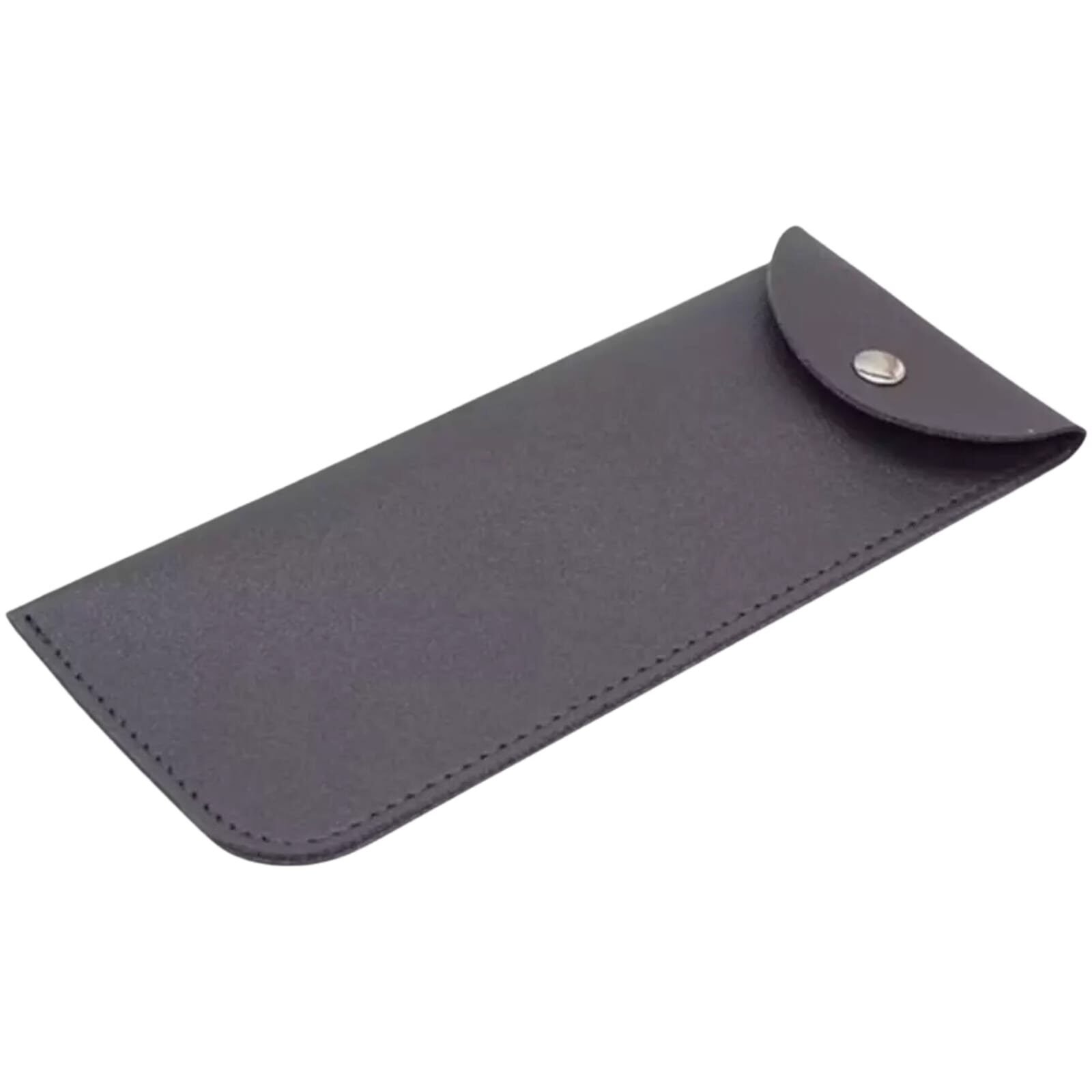 Pu Leather Glasses Pouch Case Snap Closure Soft Sunglasses Reading Glasses Holder - Image 4