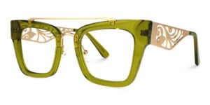 Joyful & Dynamic Green Optical Frames