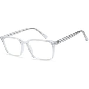 CAR44 glasses in Crystal, crystal clear rectangular frame
