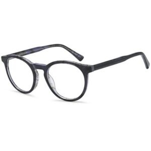 D236 glasses in Grey, grey round frame